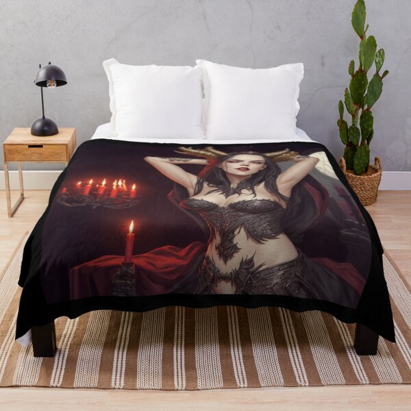 Item preview,  Beautiful sexy Vampire gothic goth girl painting  designed and sold by Vintage Designs +.