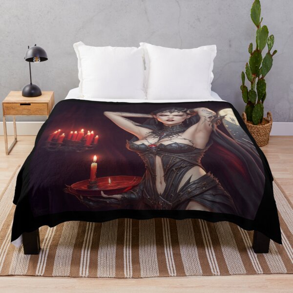 Item preview,  Beautiful sexy Vampire gothic goth girl painting  designed and sold by Vintage Designs +.