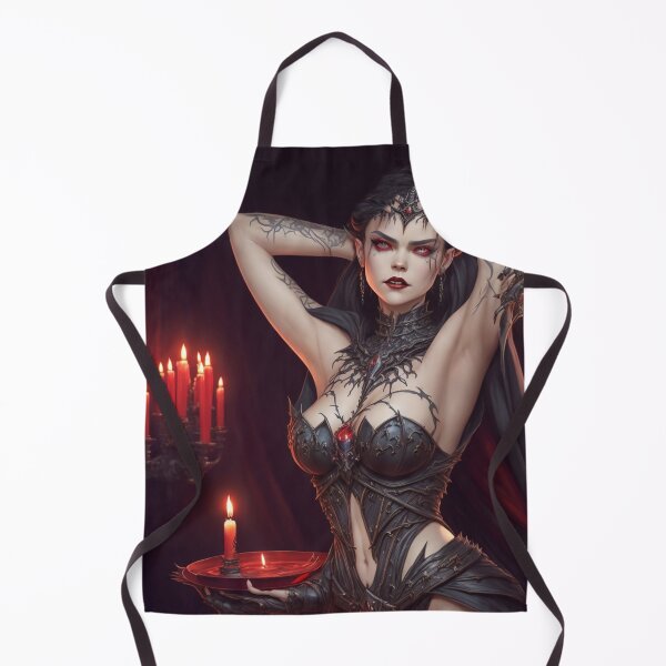 Item preview, Beautiful sexy Vampire gothic goth girl painting designed and sold by Vintage Designs +.