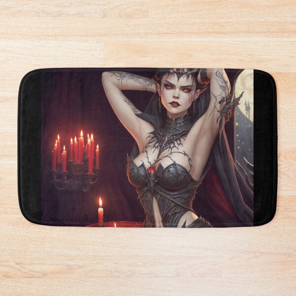 Item preview,  Beautiful sexy Vampire gothic goth girl painting  designed and sold by Vintage Designs +.