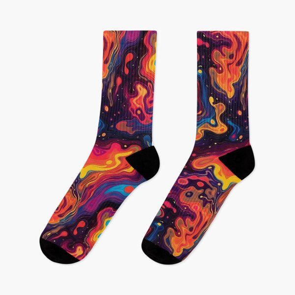Item preview, Orange Fire Dark Psychedelic Fluid  designed and sold by TheMerch-er.