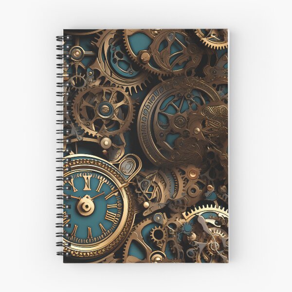 Item preview, Gold and Teal Steampunk Gears designed and sold by TheMerch-er.