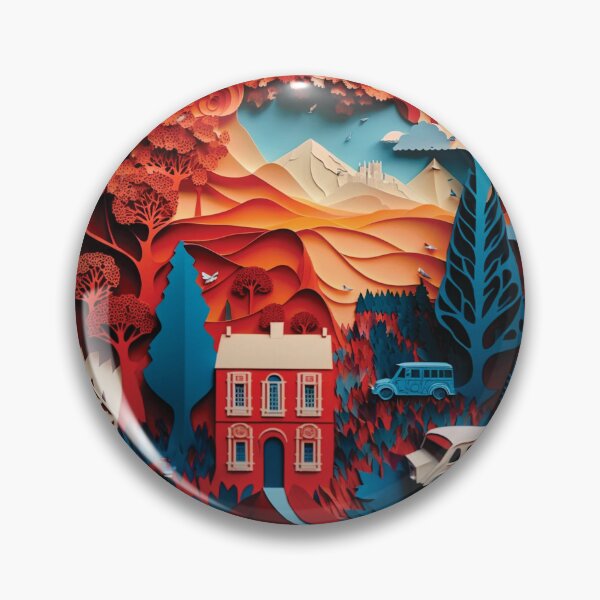 Item preview, beautiful country house style paper cut designed and sold by artpapercuts.