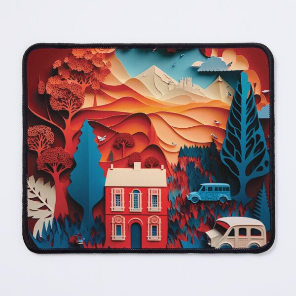 Item preview, beautiful country house style paper cut designed and sold by artpapercuts.