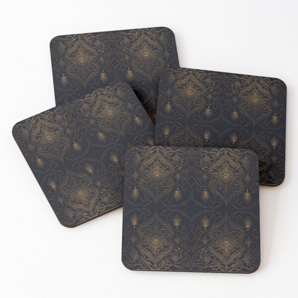 Item preview, Candles on a convoluted bronze plated wall pattern designed and sold by elearah1.