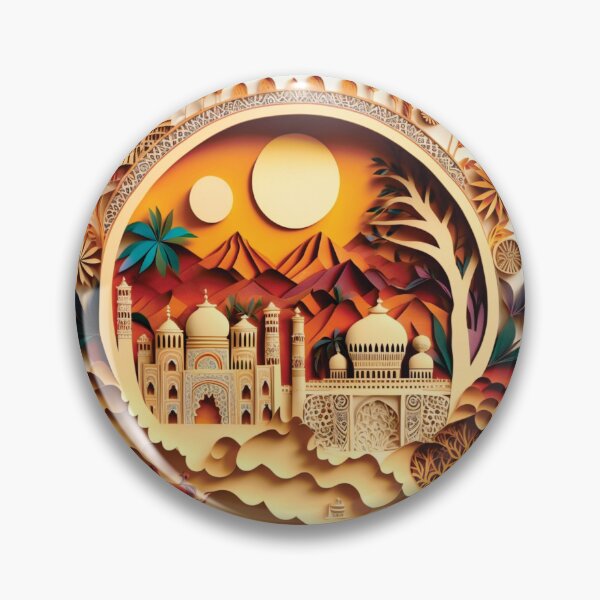 Item preview, beautiful taj mahal of india paper cut style designed and sold by artpapercuts.