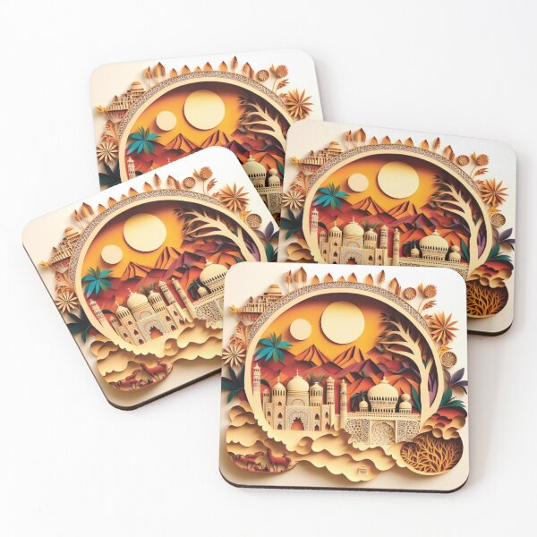 Item preview, beautiful taj mahal of india paper cut style designed and sold by artpapercuts.