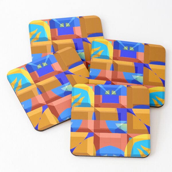 Item preview, *Great Blue Summer Energy - Geometric Romantic Blue Architecture Bauhaus Style* designed and sold by Ralek.