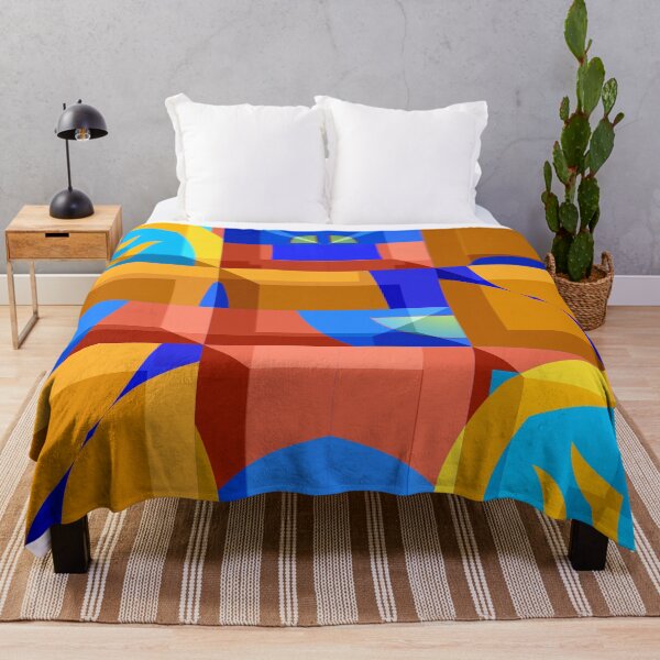 Item preview, *Great Blue Summer Energy - Geometric Romantic Blue Architecture Bauhaus Style* designed and sold by Ralek.