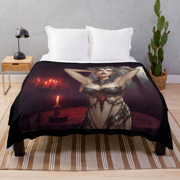 Item preview, Beautiful sexy Vampire gothic goth girl painting  designed and sold by Vintage Designs +.