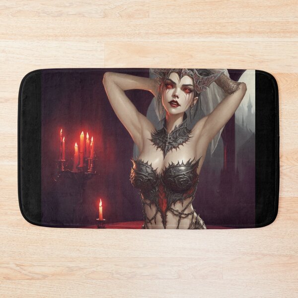 Item preview, Beautiful sexy Vampire gothic goth girl painting  designed and sold by Vintage Designs +.