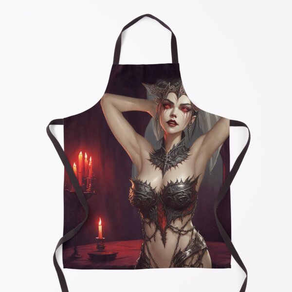 Item preview, Beautiful sexy Vampire gothic goth girl painting designed and sold by Vintage Designs +.