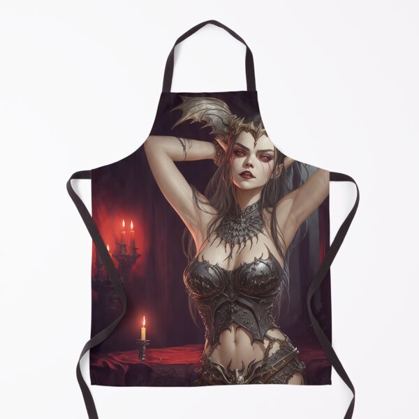 Item preview, Beautiful sexy Vampire gothic goth girl painting designed and sold by Vintage Designs +.
