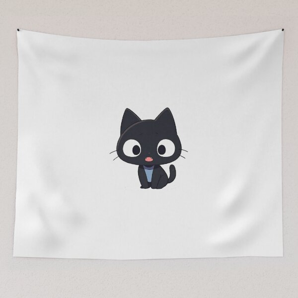 Item preview, Cute Black Cat designed and sold by HappyCuteCat.
