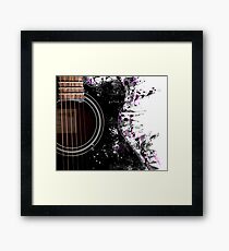 Guitar Graphics Framed Print