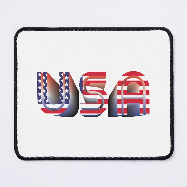 Item preview, USA - Flag Style Typography designed and sold by Whimsical Thinker.