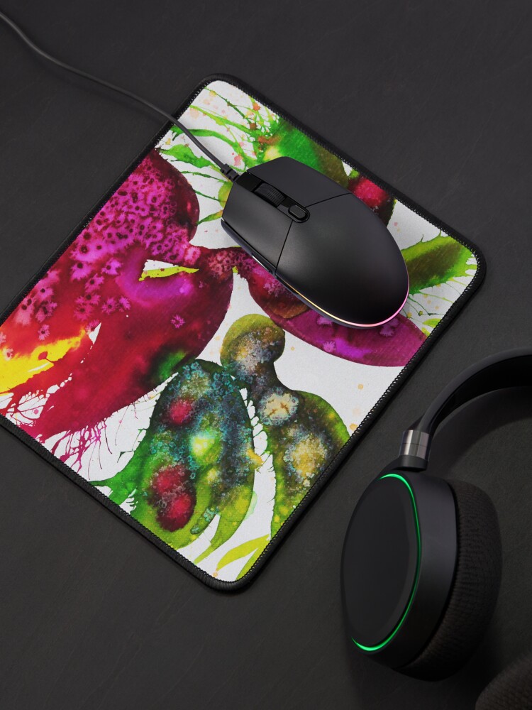 Aperçu 4 sur 5. Tapis de souris avec l'œuvre Eclosion 158 créée et vendue par ElioraBousquet.