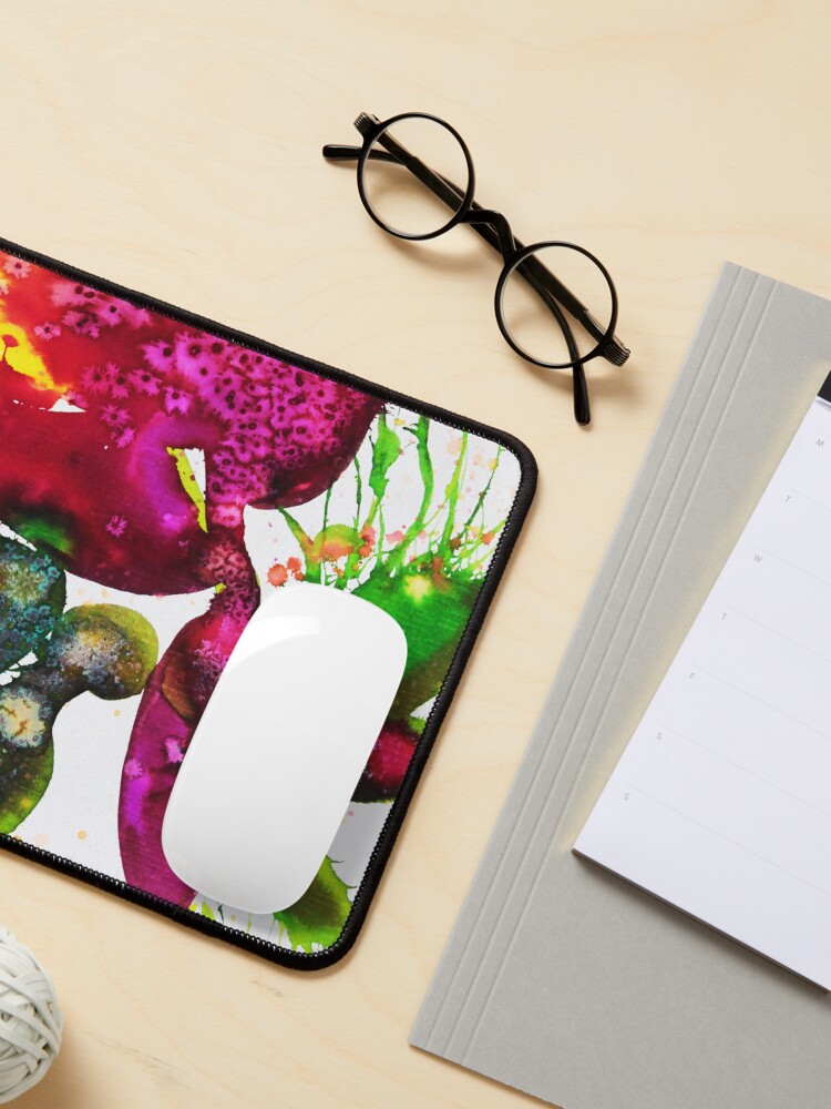 Aperçu 3 sur 5. Tapis de souris avec l'œuvre Eclosion 158 créée et vendue par ElioraBousquet.
