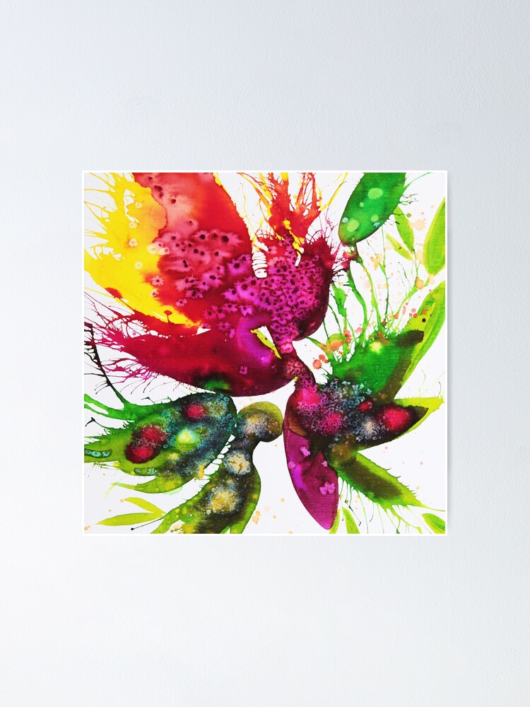 Aperçu 1 sur 3. Poster avec l'œuvre Eclosion 158 créée et vendue par ElioraBousquet.