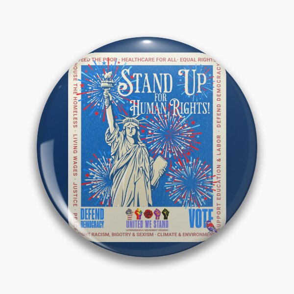 Item preview, PMD00954 Progressive Movement Designs patriotic American Statue of Liberty design shows you support democracy and progressive goals for Progressives Democrats Independents Liberals designed and sold by ProgressiveLeft.