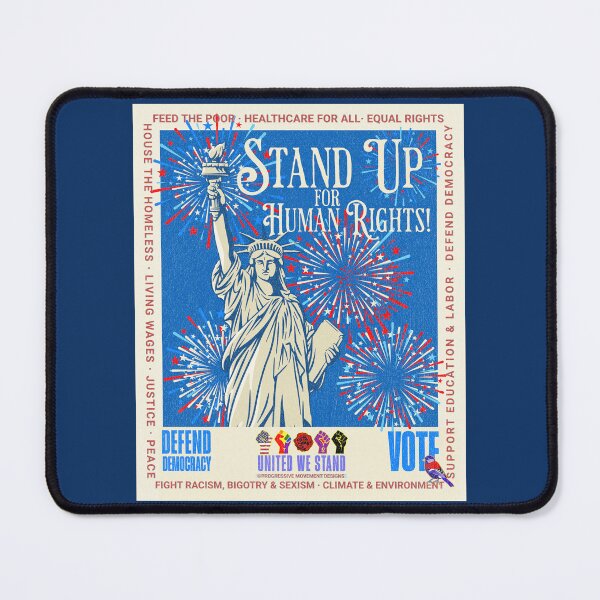 Item preview, PMD00954 Progressive Movement Designs patriotic American Statue of Liberty design shows you support democracy and progressive goals for Progressives Democrats Independents Liberals designed and sold by ProgressiveLeft.
