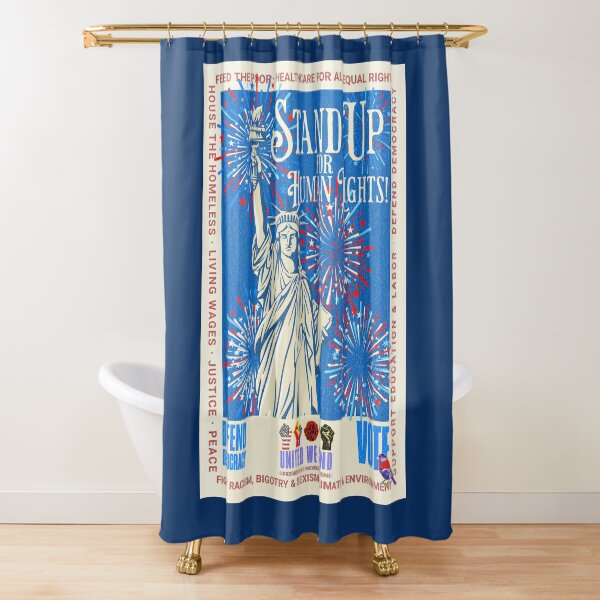 Item preview, PMD00954 Progressive Movement Designs patriotic American Statue of Liberty design shows you support democracy and progressive goals for Progressives Democrats Independents Liberals designed and sold by ProgressiveLeft.