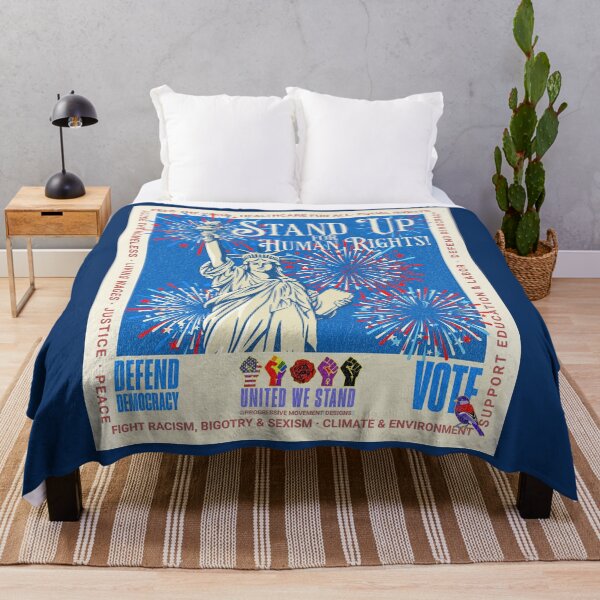 Item preview, PMD00954 Progressive Movement Designs patriotic American Statue of Liberty design shows you support democracy and progressive goals for Progressives Democrats Independents Liberals designed and sold by ProgressiveLeft.