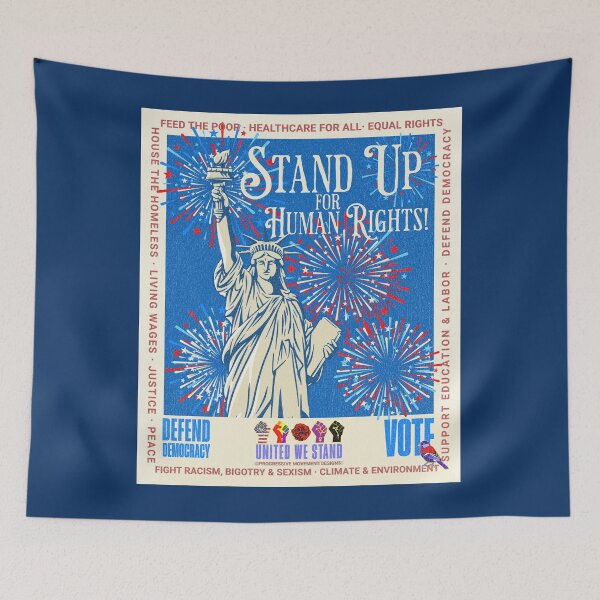 Item preview, PMD00954 Progressive Movement Designs patriotic American Statue of Liberty design shows you support democracy and progressive goals for Progressives Democrats Independents Liberals designed and sold by ProgressiveLeft.