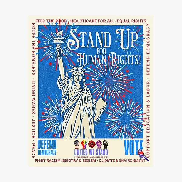 Item preview, PMD00954 Diseños de movimiento progresivo El diseño patriótico de la Estatua de la libertad estadounidense muestra que usted apoya la democracia y los objetivos progresistas de los demócratas progresistas Independientes Liberales designed and sold by ProgressiveLeft.