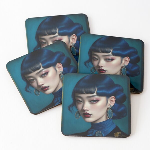 Item preview, Oriental Blue designed and sold by CuratedChoices.