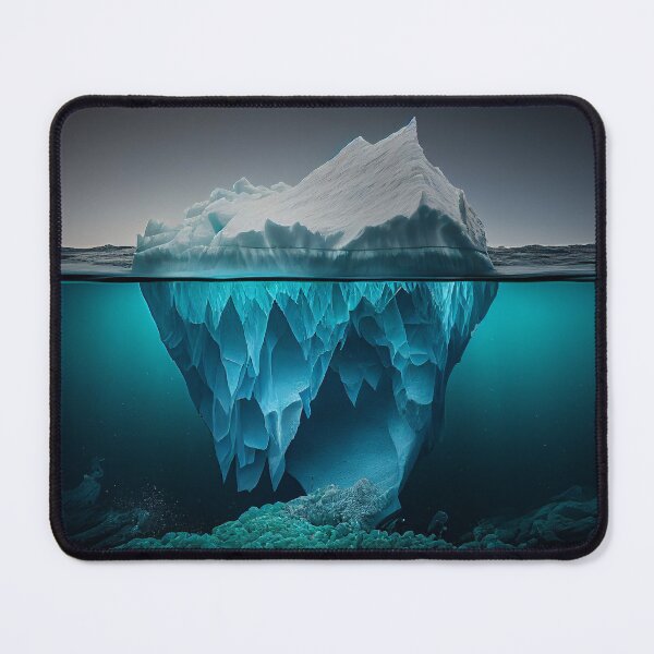 Artikelvorschau, Spectacular View of a Large Iceberg from Above and Underwater entworfen und verkauft von Visual Foundry.
