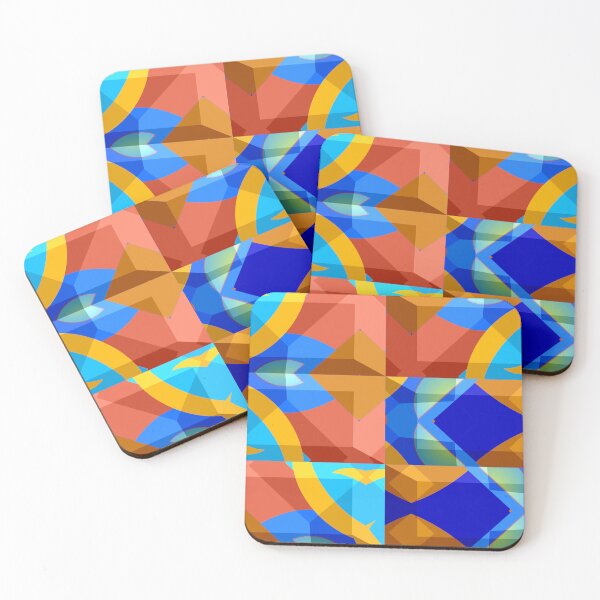 Item preview, *Great Blue Summer Energy - Geometric Romantic Blue Architecture Bauhaus Style* designed and sold by Ralek.