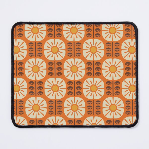 Item preview, KF 0052 F - Retro Vintage Daisy Flower Minimalist 70s Modern Geometric Floral Pattern designed and sold by KhakiFinch.