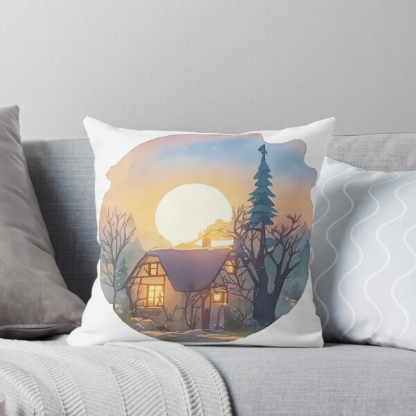 Item preview, French cottage house style with sunrise  designed and sold by Jayjaynaenae.