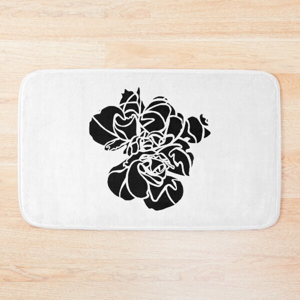 Item preview, Black Hibiscus Flower Plant Art designed and sold by badlydrawnbabe.