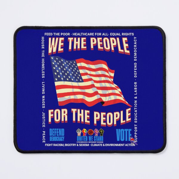 Item preview, PMD00955 Progressive Movement Designs patriotic American Flag design shows you support democracy and progressive goals for Progressives Democrats Independents Liberals designed and sold by ProgressiveLeft.