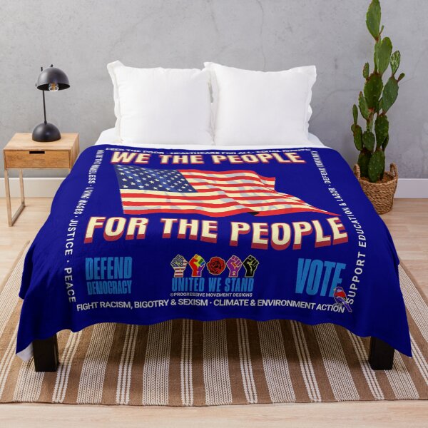 Item preview, PMD00955 Progressive Movement Designs patriotic American Flag design shows you support democracy and progressive goals for Progressives Democrats Independents Liberals designed and sold by ProgressiveLeft.