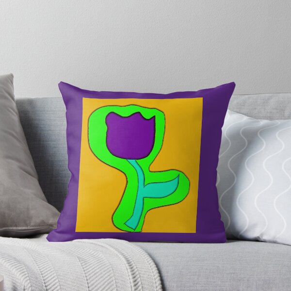 Item preview, Purple Tulip Hand Drawn Folk Artwork designed and sold by Earth Nature Creations.