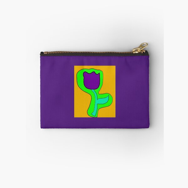 Item preview, Purple Tulip Hand Drawn Folk Artwork designed and sold by Earth Nature Creations.