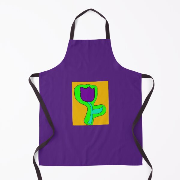 Item preview, Purple Tulip Hand Drawn Folk Artwork designed and sold by Earth Nature Creations.