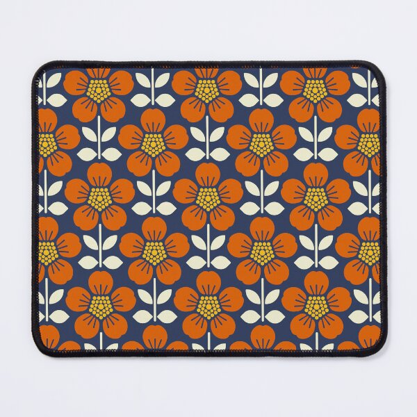Item preview, KF 0054 C - Retro Vintage Buttercup Flower Minimalist 70s Modern Geometric Floral Pattern designed and sold by KhakiFinch.