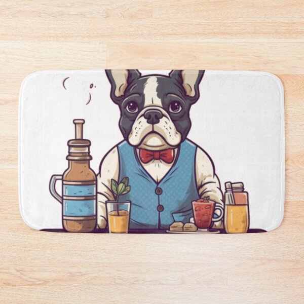 Item preview, Frenchie the Bartender French Bulldog designed and sold by PetsEnough.