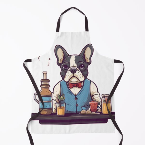 Item preview, Frenchie the Bartender French Bulldog designed and sold by PetsEnough.