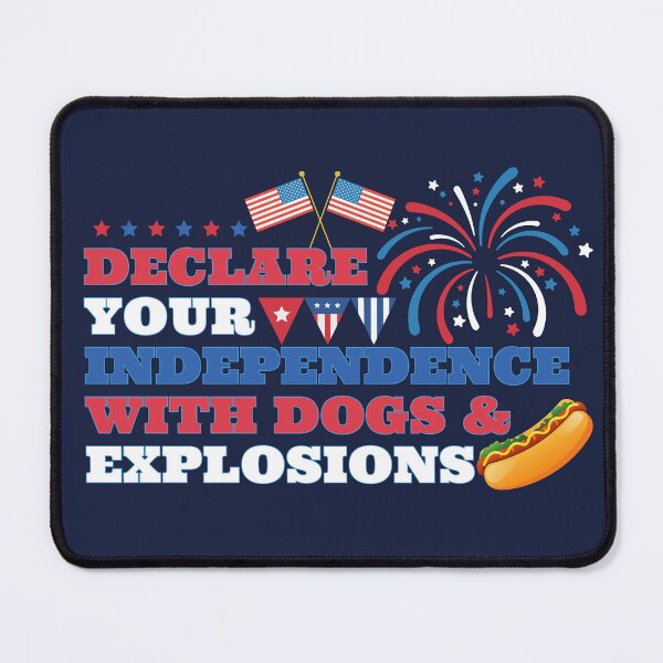 Item preview, July 4th Hot Dogs Fireworks BBQ Explosion designed and sold by SunfullyYours.