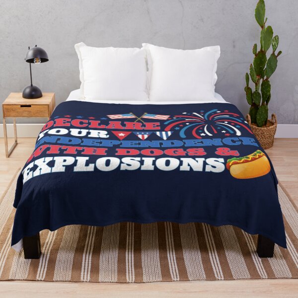 Item preview, July 4th Hot Dogs Fireworks BBQ Explosion designed and sold by SunfullyYours.
