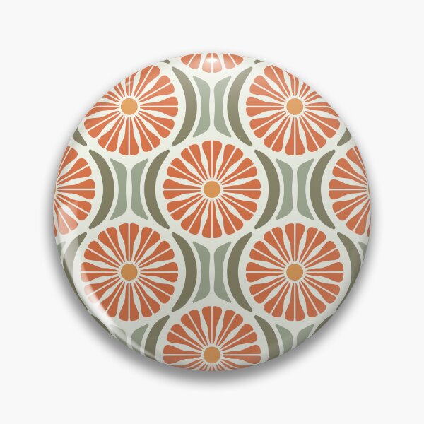 Item preview, KF 0055 C - Retro Vintage Daisy Flower Minimalist 70s Modern Geometric Floral Pattern designed and sold by KhakiFinch.