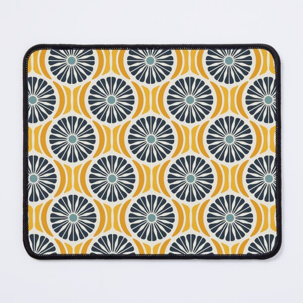 Item preview, KF 0055 D - Retro Vintage Daisy Flower Minimalist 70s Modern Geometric Floral Pattern designed and sold by KhakiFinch.