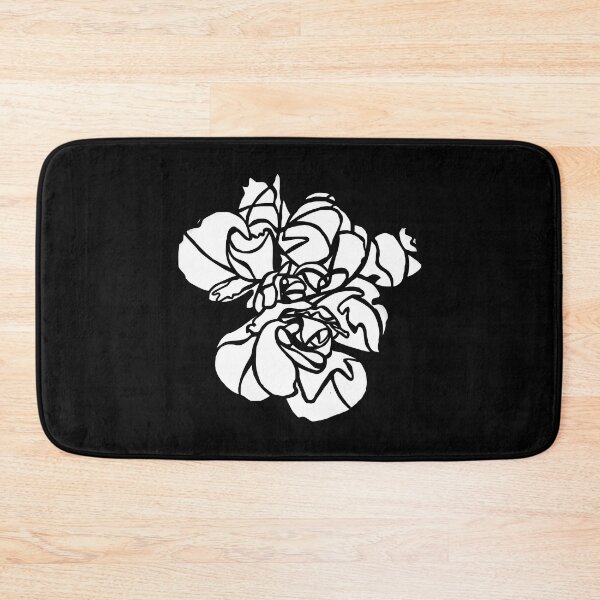 Item preview, White Hibiscus Flower Plant Art designed and sold by badlydrawnbabe.