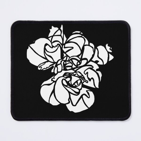 Item preview, White Hibiscus Flower Plant Art designed and sold by badlydrawnbabe.