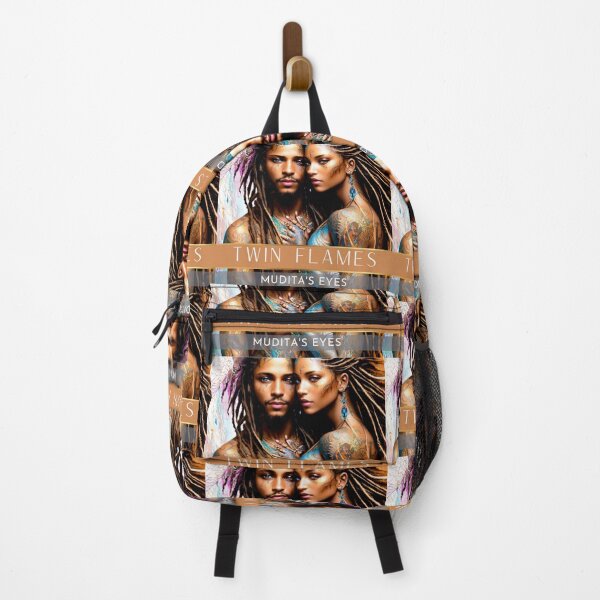 Item preview, Artistic AI African Twin Flame Couple Sticker designed and sold by MuditasEyes.